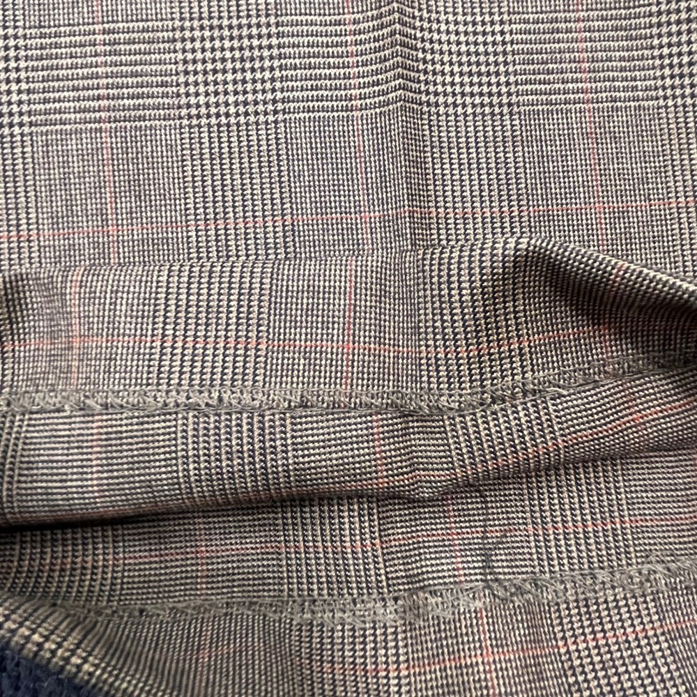 Lauren Ralph Lauren Mens 42x32 Wool Glen Plaid Pleated Cuffed Dress Pants Tan - Picture 7 of 7